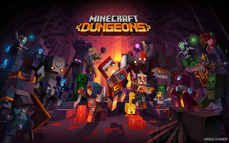 Minecraft Dungeons Cover Art