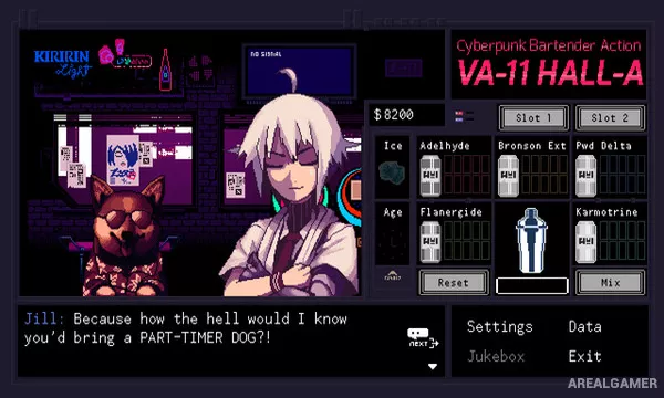 VA-11 Hall-A: Cyberpunk Bartender Action Screenshot 2