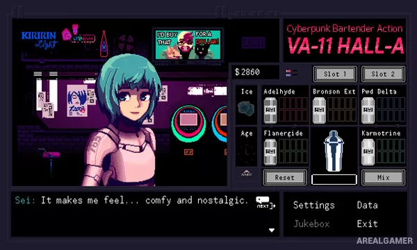 VA-11 Hall-A: Cyberpunk Bartender Action Screenshot 3
