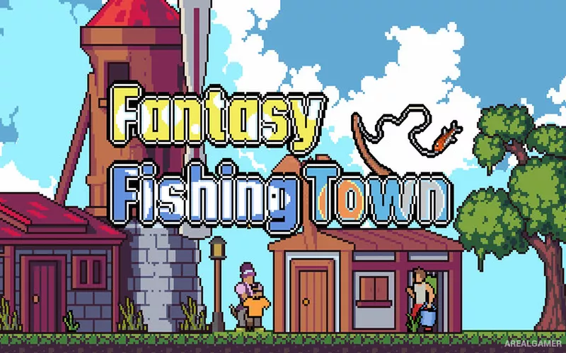 Fantasy Fishing Town Cover Art