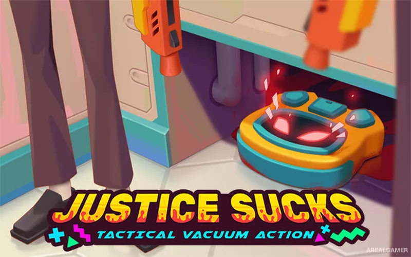 JUSTICE SUCKS: Tactical Vacuum Action Cover Art