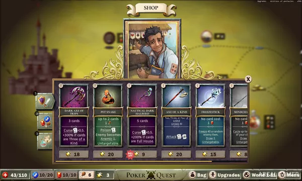 Poker Quest: Swords and Spades Screenshot 2