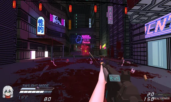 Twilight Town: A Cyberpunk FPS Screenshot 1
