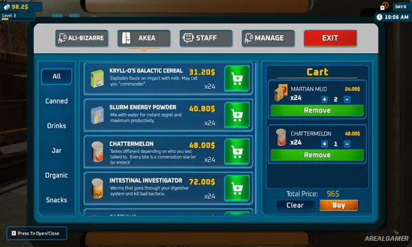 Alien Market Simulator Screenshot 1