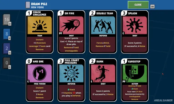 Clutchtime Basketball Deckbuilder Screenshot 2