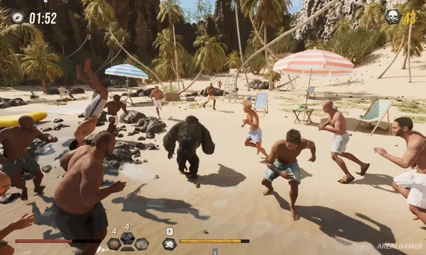 Gorilla Vs 100 Men Screenshot 2