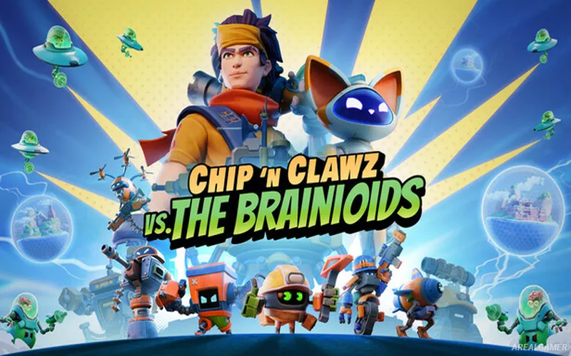 Chip ‘n Clawz vs. The Brainioids Cover Art