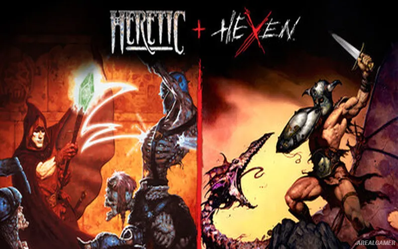 Heretic + Hexen Cover Art