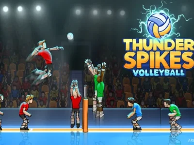 Thunder Spikes Volleyball